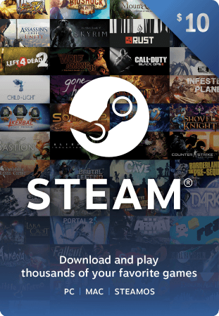 $10 Steam Wallet Code (US)
